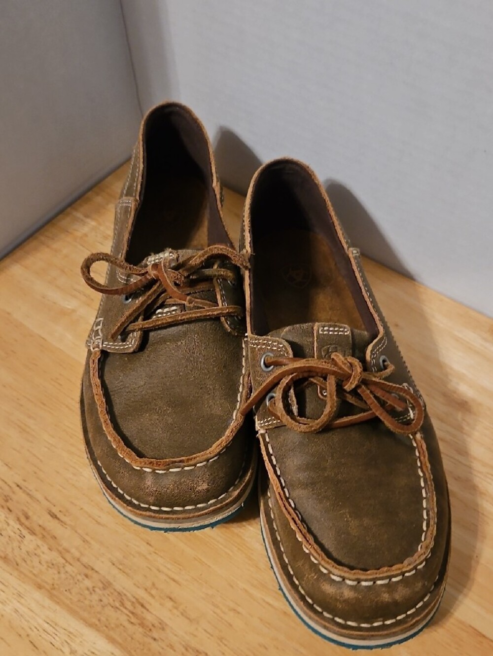 Ariat Brown Leather Boat Shoes